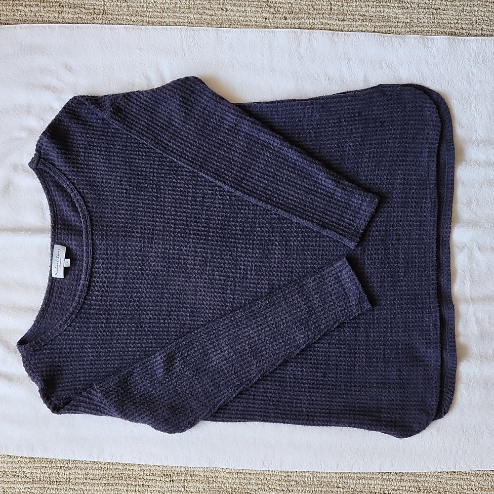 Michael Stars Boatneck L/S Tunic Blue Size Small